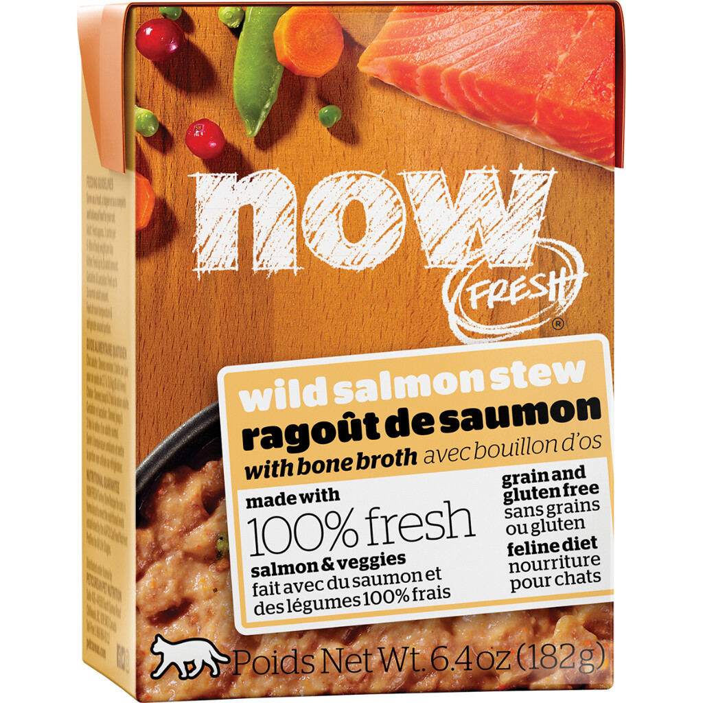 NOW Fresh Wild Salmon Stew with Bone Broth - 6.4 oz / 182 grams