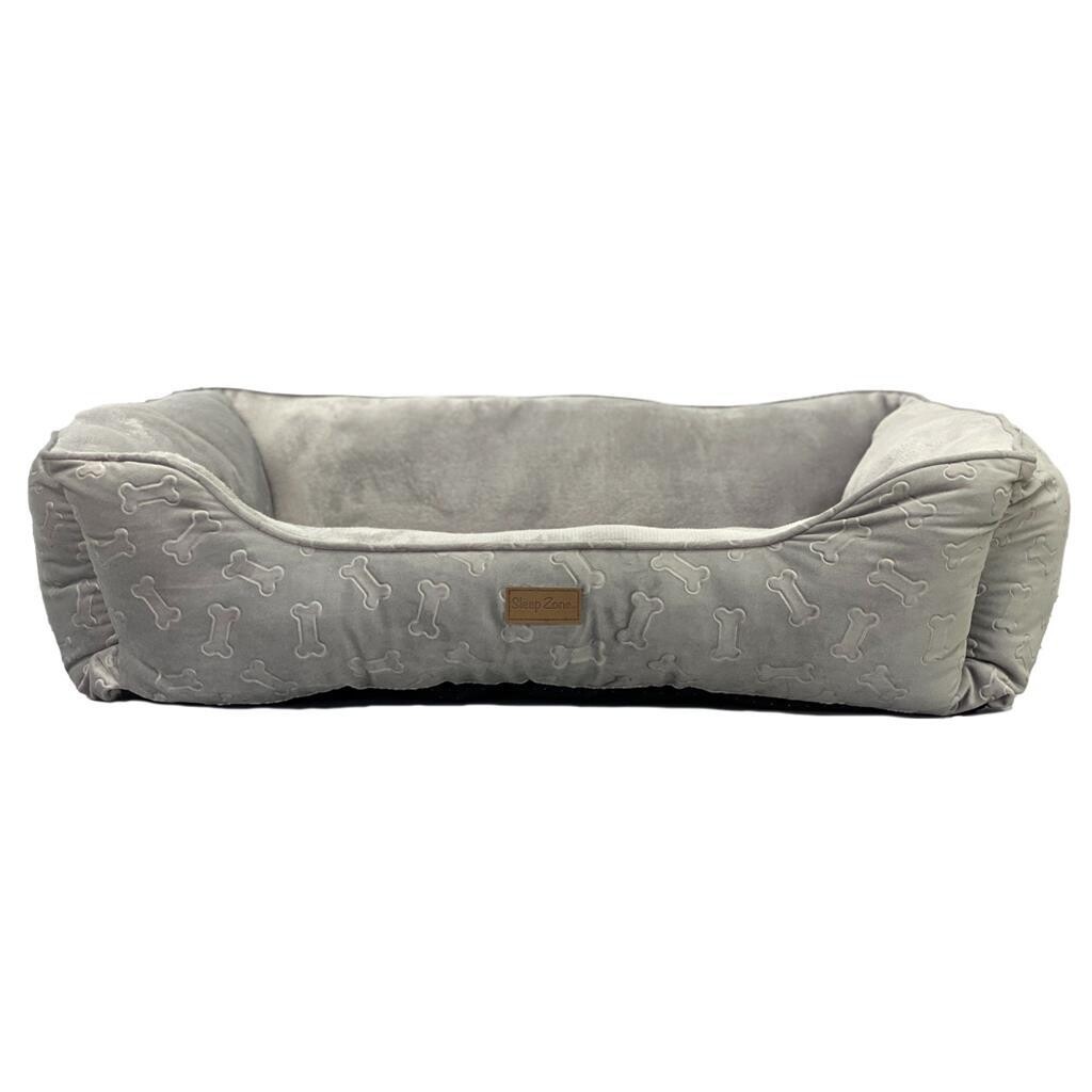 Sleep Zone Round Gray Bed 31in