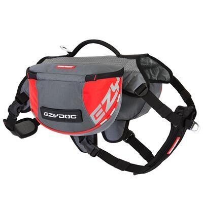 EzyDog Summit Backpack - Red and Gray - 2 sizes
