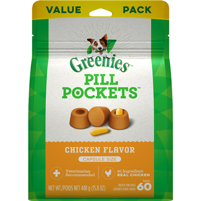 Greenies Pill Pockets Value Pack - Chicken Capsule 448g/15.8oz
