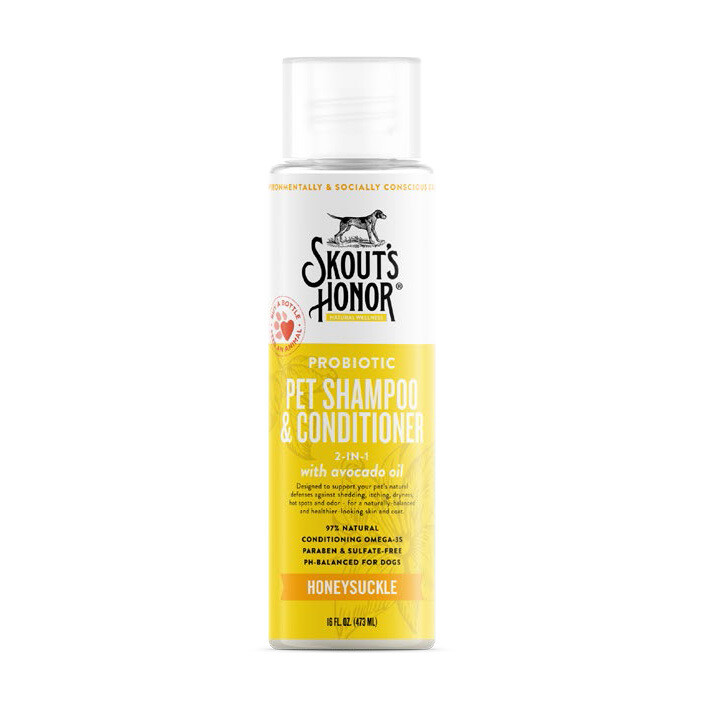 Skouts Honor Probiotic Shampoo and Conditioner - Honeysuckle 16oz