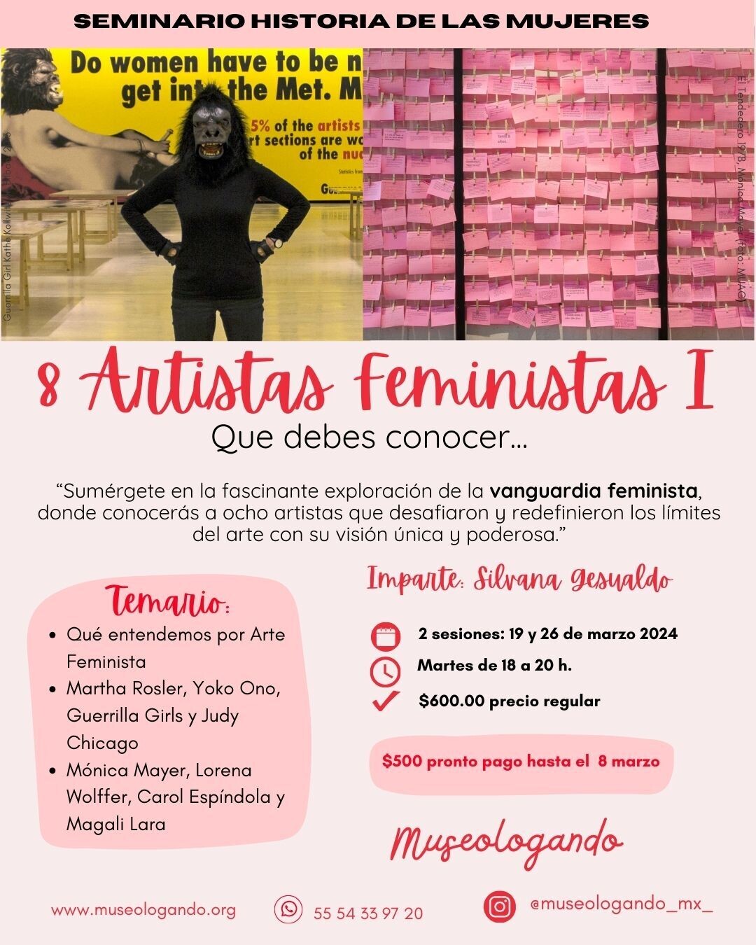 Curso: 8 Artistas Feministas que debes conocer...