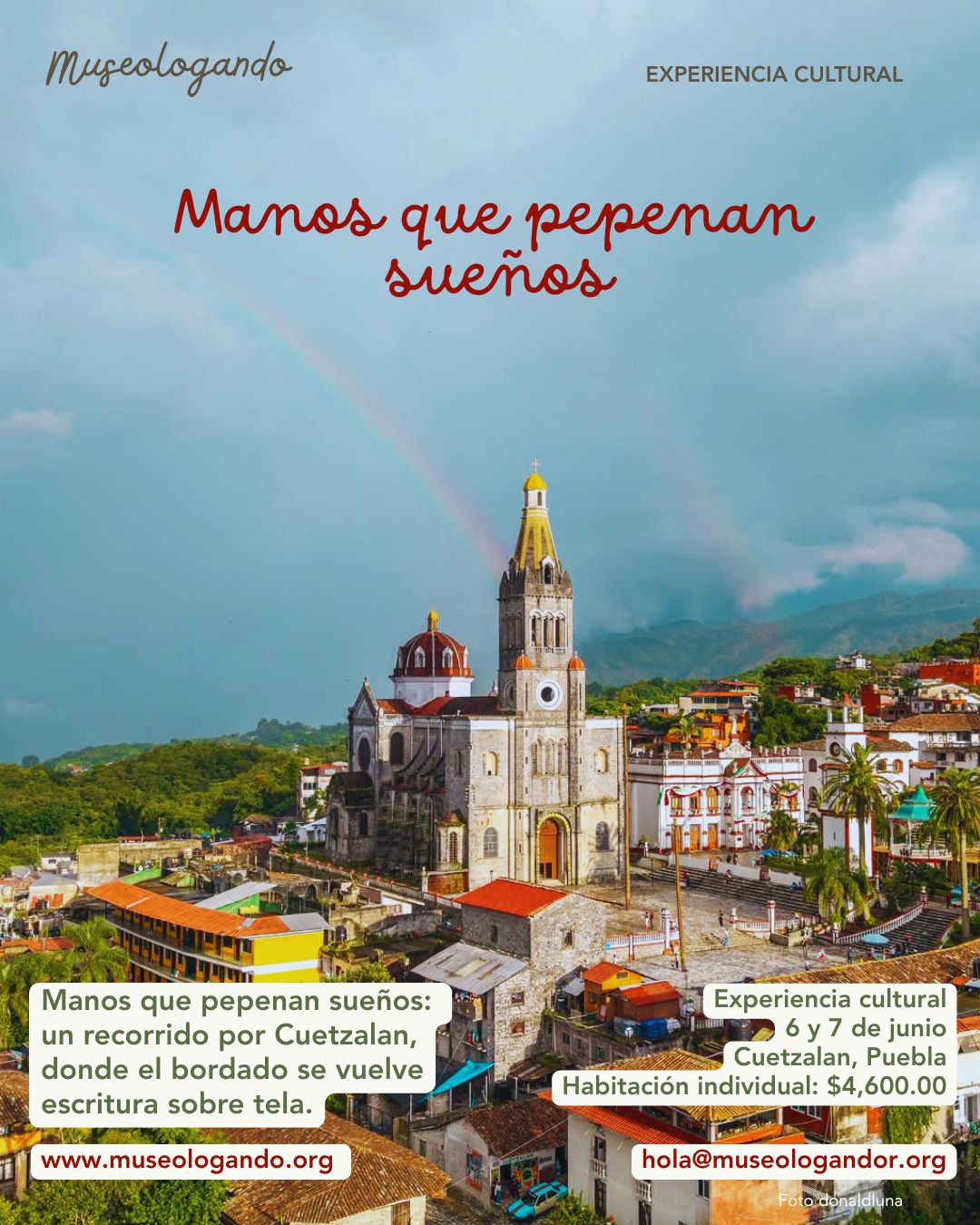 Experiencia: Manos que pepenan sueños (habitación individual)