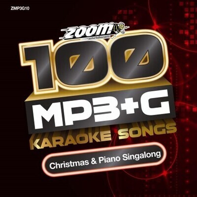 Zoom Karaoke MP3+G Disc - 100 Songs - Christmas & Piano