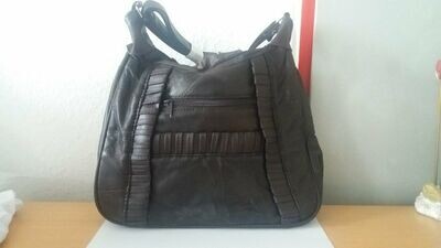Taschen - Handtasche in dunkelbraun 30 x 24 cm