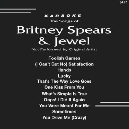 Britney Spears & Juwel Pop Karaoke Songs CD G BS6417 - Backstage