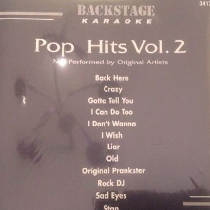Backstage Karaoke CD+G Pop Hits Vol 2 - 3417 - Playbacks
