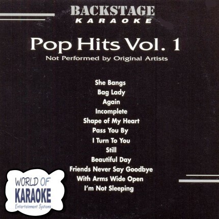 Pop Hits Vol.1 - Backstage Karaoke Playbacks - BS 3317