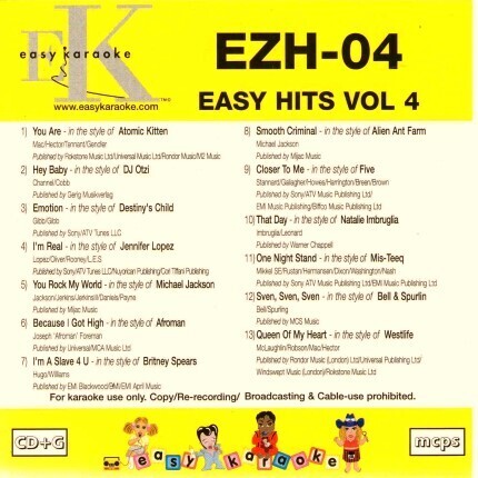 Easy Hits Volume 4 - EZH-04 - Karaoke Playbacks