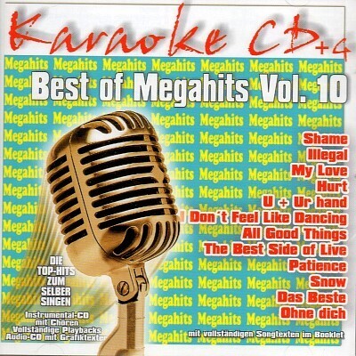 Best Of Megahits Vol. 10 - Karaoke Playbacks - CD+G - Absolute Top-Hits
