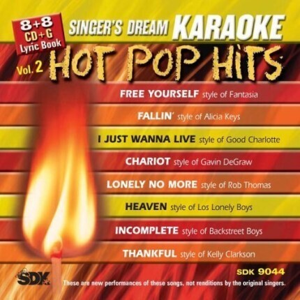 Hot Pop Hits Vol.2 - SDK 9044 - Karaoke Playbacks (Sparangebot)