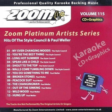 Zoom Karaoke Platinum Artists Vol. 115 CD+G