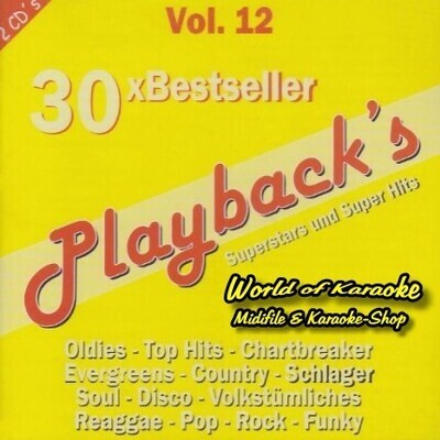 Playbacks Vol.12 - Titan - 30 Bestseller - Audio Karaoke Playbacks