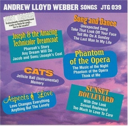Andrew Lloyd Webber Songs als Karaoke Playbacks - JTG 039