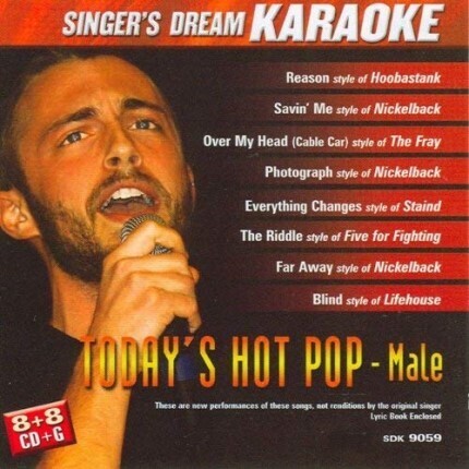 Today's Hot Pop-Male - Karaoke Playbacks - CD+G (Sparangebot)