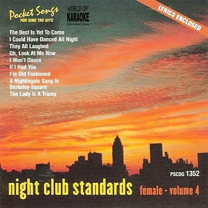 Night Club Standards 4 – Female – Karaoke Playbacks – PSCDG 1352