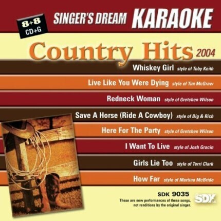 Country Hits 2004 - Karaoke Playbacks - SDK 9035
