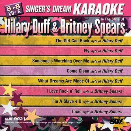 Hilary Duff und Britney Spears - Karaoke Playbacks - SDK 9021 - Top-Playbacks