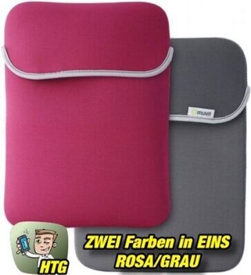 Schutztasche - Muvit Reversible Neopren Sleeve für Tablets bis 10,2 Zoll - Rosa-Grau Schutztasche - Muvit Reversible Neopren Sleeve für Tablets bis 10,2 Zoll - Rosa-Grau