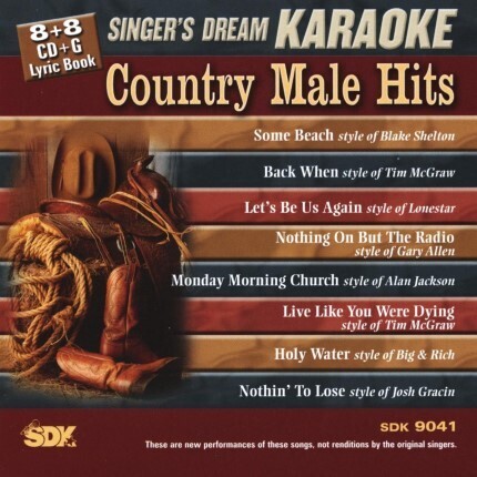 Country Male Hits - Karaoke Playbacks - SDK 9041 - Top-Qualität