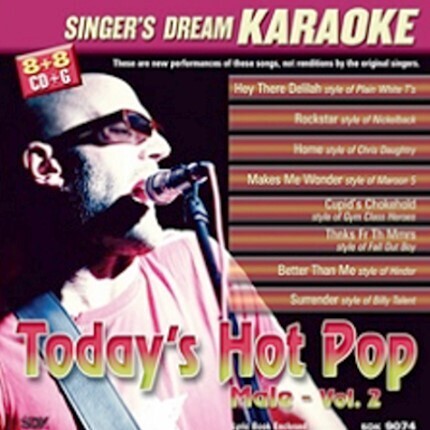 Today’s Hot Rock and Pop Male Vol II - Karaoke Playbacks (Sparangebot)