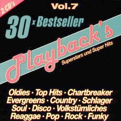 Playback'S Vol.7 - Karaoke Playbacks - 30 Bestseller