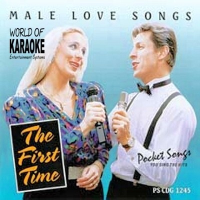 Karaoke Playbacks – PSCDG 1245 – First Time - Male Love Songs - Rarität