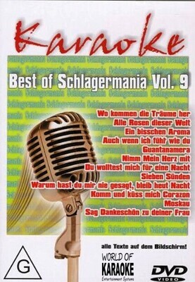 Best Of Schlagermania Vol. 9 DVD - Karaoke Playbacks