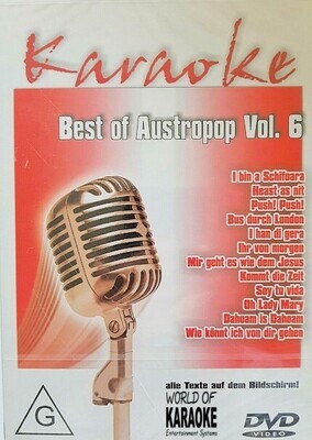 Best of Austropop Vol.6 DVD - Karaoke Playbacks Best of Austropop Vol.6 DVD - Karaoke Playbacks
