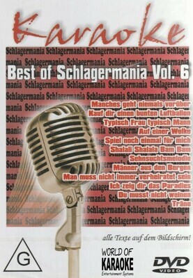 Best Of Schlagermania Vol. 6 - DVD - Karaoke Playbacks Best Of Schlagermania Vol. 6 - DVD - Karaoke Playbacks
