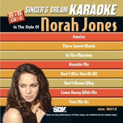 Norah Jones - Karaoke Playbacks - SDK 9012 (Sparangebot)