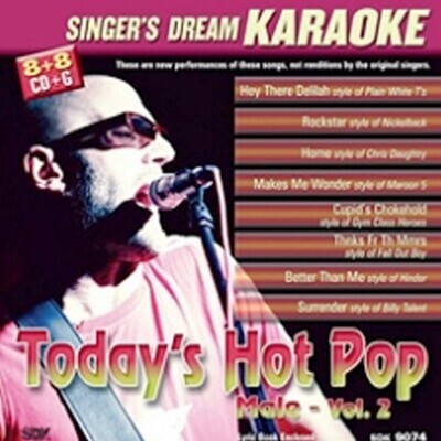 Today’s Hot Rock and Pop Male Vol II - Karaoke Playbacks (B-Ware)