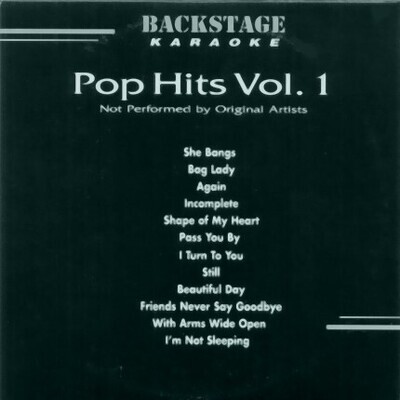 Backstage Karaoke Pop Hits Vol. 1 CD+G - Partykaraoke Backstage Karaoke Pop Hits Vol. 1 CD+G - Partykaraoke
