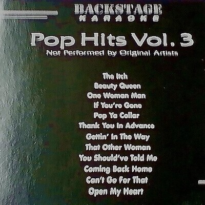 Backstage Karaoke Pop Hits Vol.3 CD+G