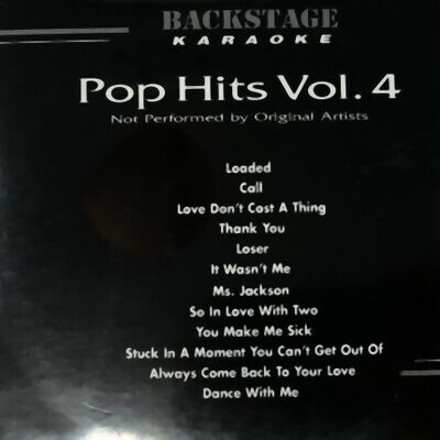 Backstage Karaoke Cdg Disc Pop Hits Vol. 4