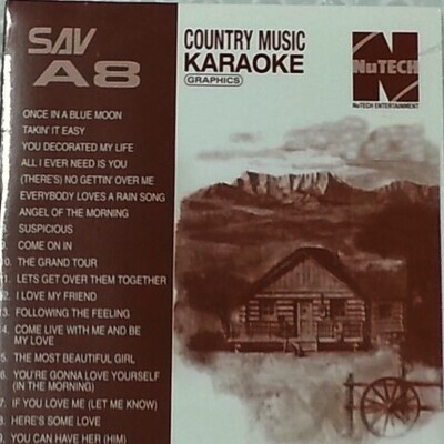 Country Karaoke Songs CD G SAV A08 - Absolute Karaoke Rarität Country Karaoke Songs CD G SAV A08 - Absolute Karaoke Rarität