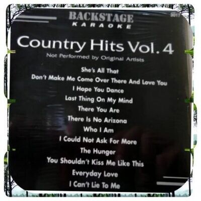 Backstage Karaoke Country Hits Vol.4 - Karaoke Playbacks