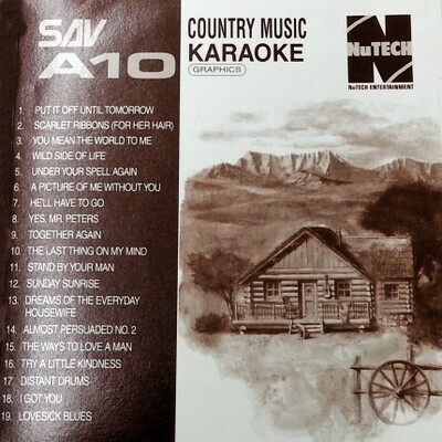 Classic Country Karaoke Songs CD G SAVA10 Classic Country Karaoke Songs CD G SAVA10