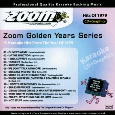 Zoom Karaoke CD+G - Golden Years 1979 - 15 Karaoke Classics