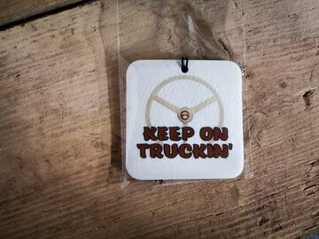 KEEP ON TRUCKIN HANGING AIR FRESHENER