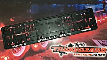 Scania diesel number plate surround