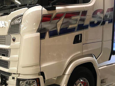 Scania S series long corner dirt deflectors