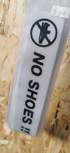 NO SHOES STICKER PAIR