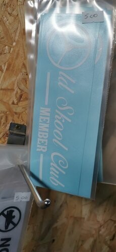 OLD SKOOL CLUB MEMBER STICKER PAIR