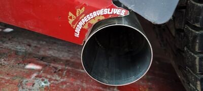 Curved #loudpipessaveslives sticker