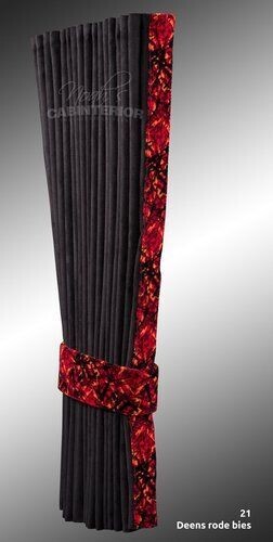 Noahs side curtains with pluche strip & tie backs