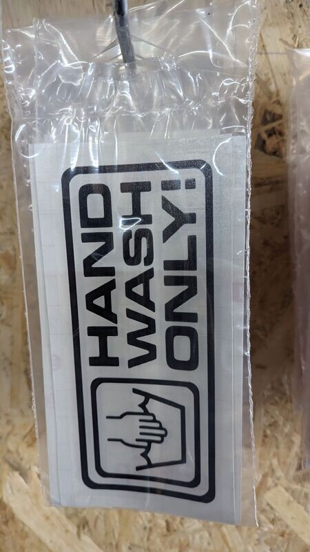 HAND WASH ONLY STICKERS