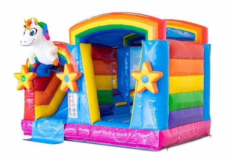 Springkussen Unicorn Slide
