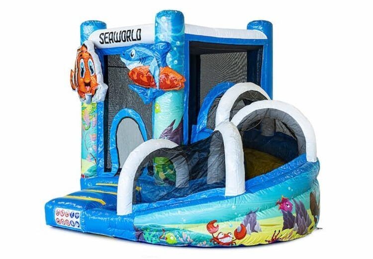 Springkussen Seaworld Glijbaan