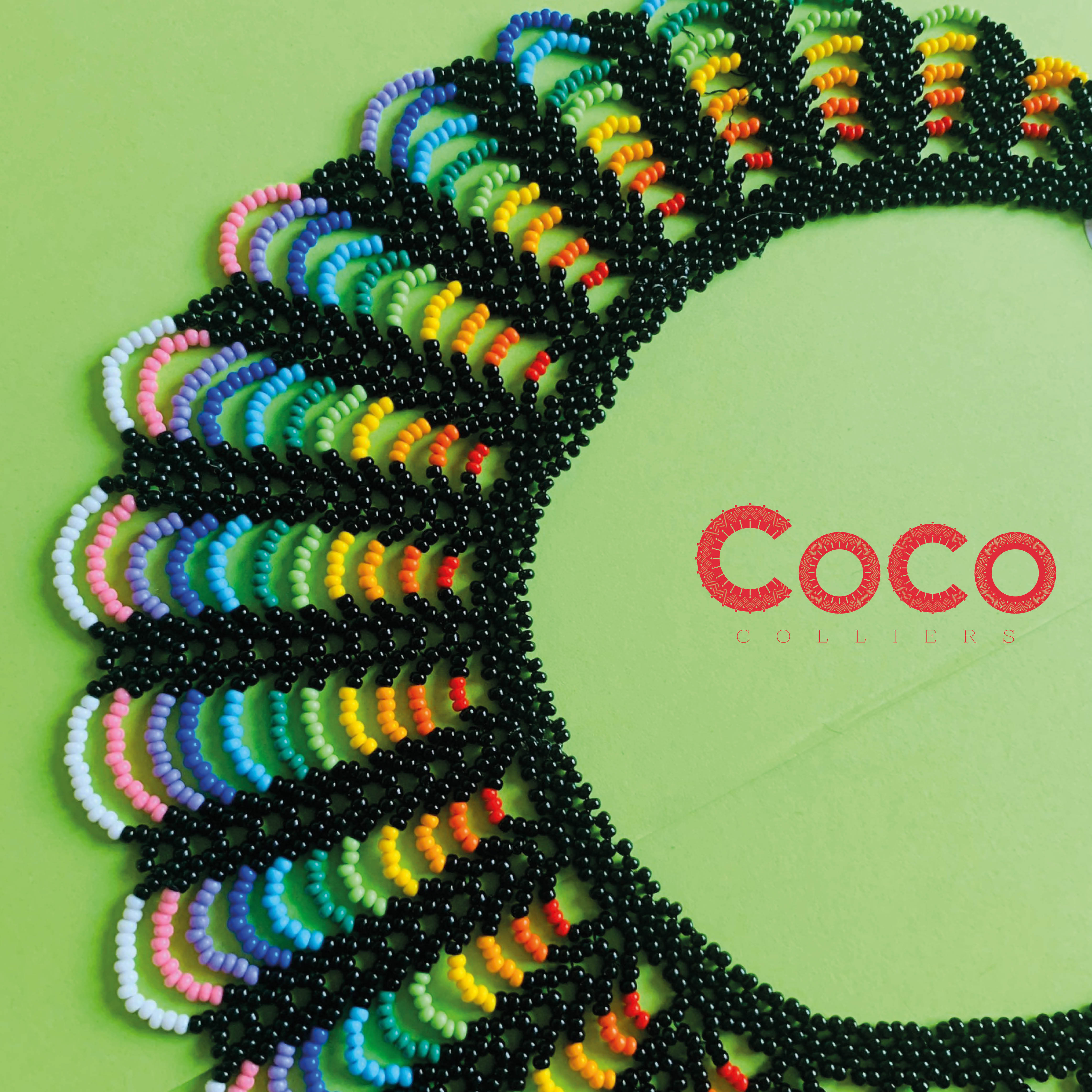 Collier couronne pastel